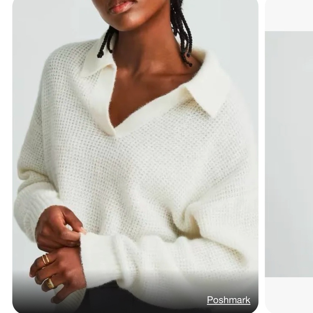 The alpaca waffle polo xs everlane